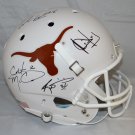 Campbell, McCoy, Young & Williams Autographed F/S Texas Longhorns Helmet- JSA