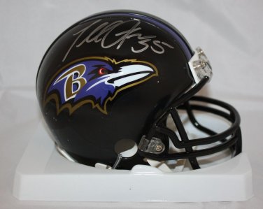 Terrell Suggs Autographed Baltimore Ravens Mini Helmet- JSA Authenticated