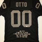 Jim Otto Signed / Autographed Black Stat Jersey- JSA Authenticated