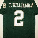 Terrance Williams Signed / Autographed Green Jersey- JSA Authenticated