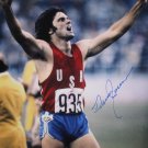 Bruce Jenner Autographed 16x20 Arms Up Cheering Photo- JSA Authenticated