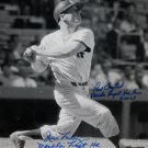 Paul Foytack & Jim Lonborg Autographed 11x14 Mantle Swinging Photo- JSA Auth