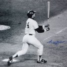 Reggie Jackson Autographed 16x20 B&W At Bat Photo- JSA Authenticated