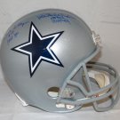Lilly & White Autographed F/S Dallas Cowboys Helmet- JSA W Authenticated
