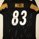 Heath Miller Signed / Autographed Black Jersey- JSA Authenticated
