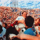 1972 17-0 Perfect Season Autographed 16x20 Shula On Shoulders Photo- JSA W Auth