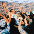 1972 17-0 Perfect Season Autographed 16x20 Shula Cheering Photo- JSA W Auth