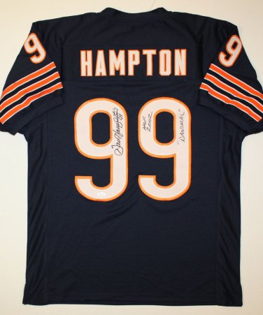 Dan Danimal Hampton Signed / Autographed Blue Jersey- JSA Authenticated