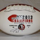 Jameis Winston Autographed FSU Seminoles Logo Football- JSA Authentication