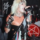 Vince Neil - Motley Crue Autographed 16x20 Singing Photo- JSA Authenticated