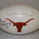 Jordan Shipley Autographed Texas Longhorns Logo Football- JSA Authenticated