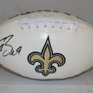 Drew Brees Autographed New Orleans Saints Logo Football- JSA W Authenticated