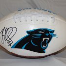 Luke Kuechly Autographed Carolina Panthers Logo Football- JSA W Authenticated
