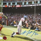 Mario Manningham Autographed 8x10 TD Catch Photo- JSA Authenticated