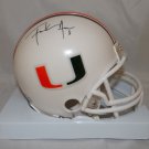 Frank Gore Autographed Miami Hurricanes Mini Helmet- JSA W Authenticated