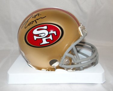Earl Cooper Autographed San Francisco 49ers Mini Helmet- JSA W Authenticated