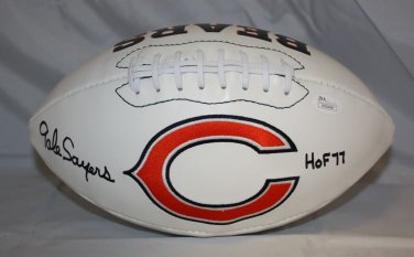 Gale Sayers HOF Autographed Chicago Bears Logo Football- JSA W Authenticated