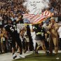 Ray Lewis Ravens For Life Autographed 20x24 Holding Flag Canvas- JSA Auth