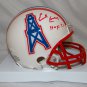 Earl Campbell Autographed White *Red Houston Oilers Mini Helmet- JSA Auth