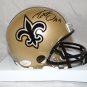 Drew Brees Autographed New Orleans Saints Mini Helmet- JSA W Authenticated
