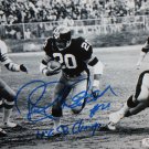 Rocky Bleier Autographed 8x10 B&W On Field Photo- JSA Authenticated