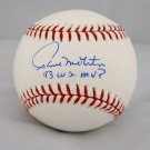 Paul Molitor 93 MVP Autographed Rawlings OML Baseball- JSA Authenticated