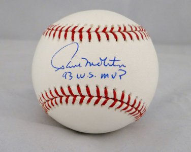 Paul Molitor 93 MVP Autographed Rawlings OML Baseball- JSA Authenticated