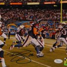 Brian Cushing Autographed 8x10 TD Run Against Chargers *Blue Photo- JSA Auth