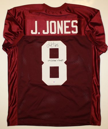 Julio Jones Natl Champs Signed / Autographed Maroon Jersey- PSA/DNA Auth