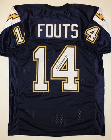 Dan Fouts Signed / Autographed Dark Blue Jersey- JSA Authenticated