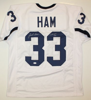 Jack Ham Signed / Autographed White w/ Navy Jersey- JSA Authenticated