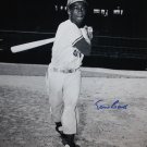 Ernie Banks Autographed 16x20 Cubs B&W Vertical Photo- JSA W Authenticated