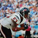 Arian Foster Autographed 8x10 Side View TD Bow Photo- JSA W Authenticated