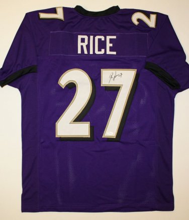 Ray Rice Signed / Autographed Purple Jersey- JSA Authenticated