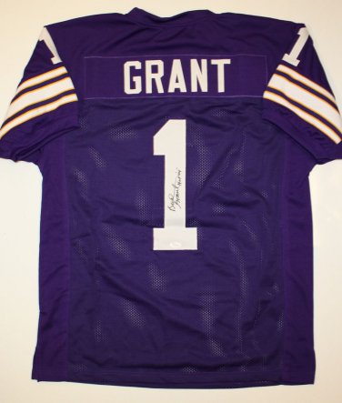 Bud Grant Signed / Autographed Purple w/ White Jersey- JSA Authenticated