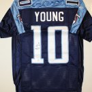 Vince Young Autographed Blue Reebok Tennessee Titans Jersey- JSA Authenticated