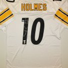 Santonio Holmes SB MVP Signed / Autographed White Jersey- JSA Authenticated