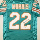 Mercury Morris Signed / Autographed Teal Jersey- JSA Authenticated