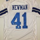 Terrance Newman Signed / Autographed White w/ Blue Jersey- JSA Authenticated