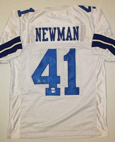 Terrance Newman Signed / Autographed White w/ Blue Jersey- JSA Authenticated