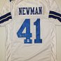 Terrance Newman Signed / Autographed White w/ Blue Jersey- JSA Authenticated