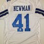 Terrance Newman Signed / Autographed White w/ Blue Jersey- JSA Authenticated