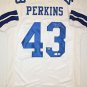 Don Perkins Signed / Autographed White w/ Blue Jersey- JSA Authenticated