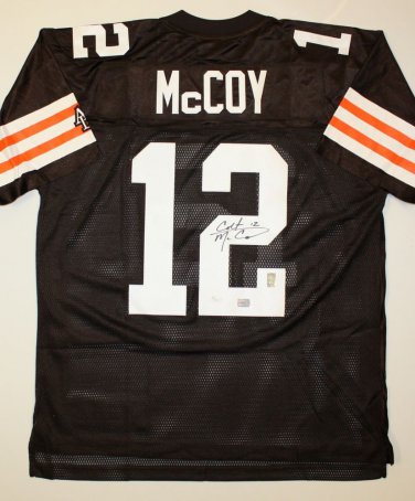 Colt McCoy Signed / Autographed Brown NFL Equipment Jersey- JSA Authenticated