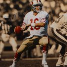 Joe Montana Autographed 16x20 Sepia & Color About To Pass Photo- Montana Holo