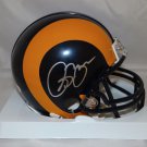 Isaac Bruce Autographed St Louis Rams TB Mini Helmet- JSA Authenticated