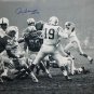 Joe Schmidt Autographed 16x20 B&W Against Colts Photo- JSA Authenticated