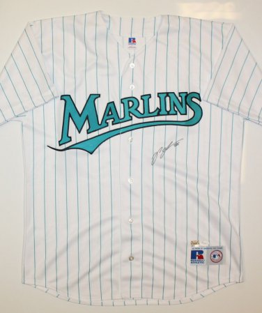 Josh Johnson Autographed P/S Florida Marlins Jersey- JSA Authenticated