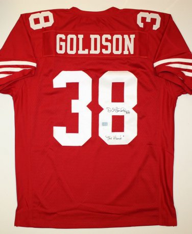 Dashon Goldson The Hawk Signed / Autographed Red Jersey- JSA Authenticated