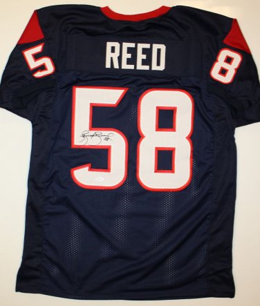Brooks Reed Signed / Autographed Blue Jersey- JSA W Authenticated
